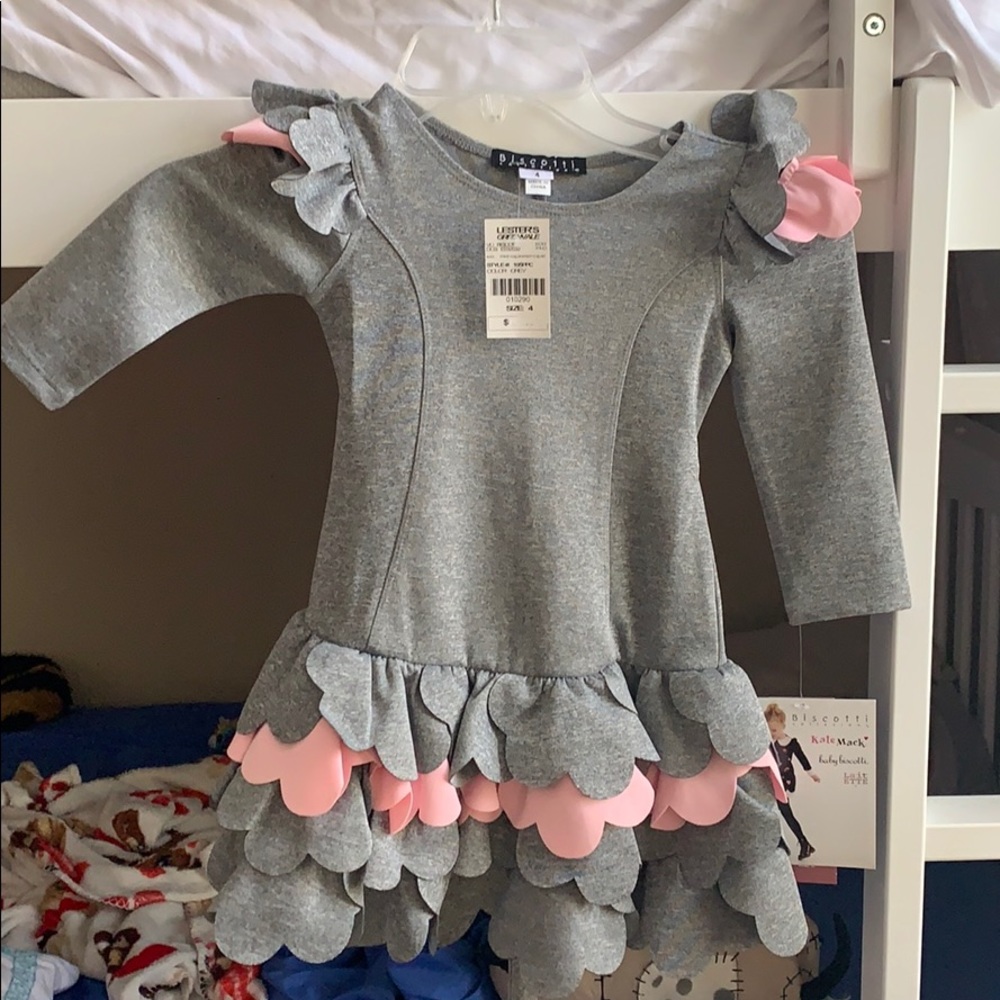 girls size 4 dress KATE Mack,never worn, tags att.